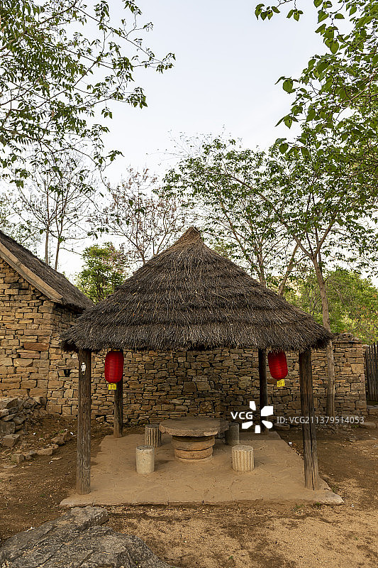 山东省临沂市沂南县沂蒙红色影视基地:沂蒙民居图片素材