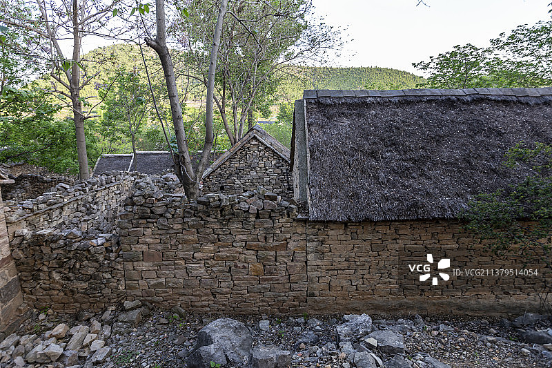 山东省临沂市沂南县沂蒙红色影视基地:沂蒙民居图片素材