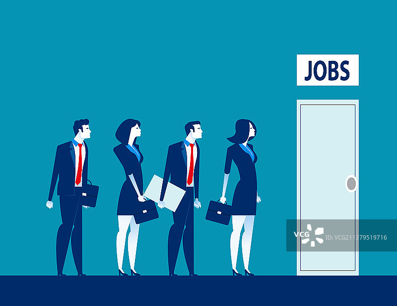 数字时代的失业竞争图片素材