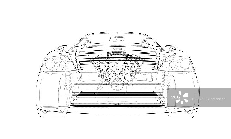 概念车3D渲染图片素材