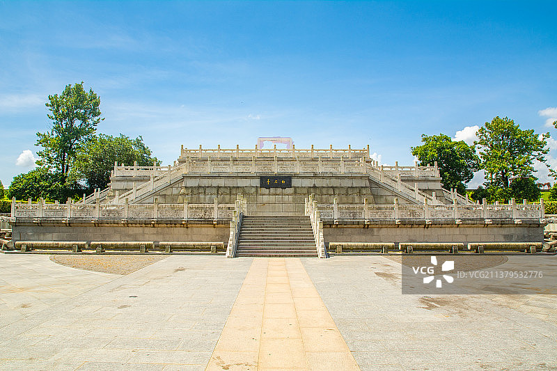 盐官古城 白石台 浙江嘉兴海宁市盐官古镇 观潮胜地公园图片素材