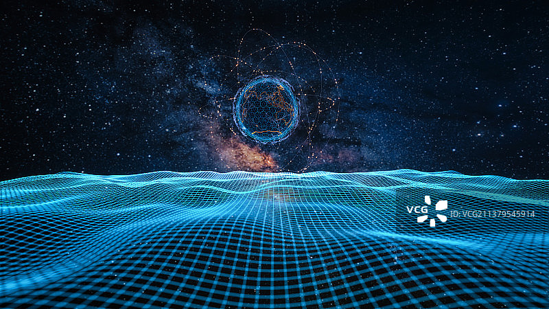 发光网络科技背景图片素材