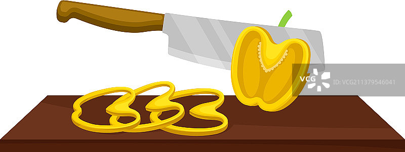 刀切甜椒圈图片素材