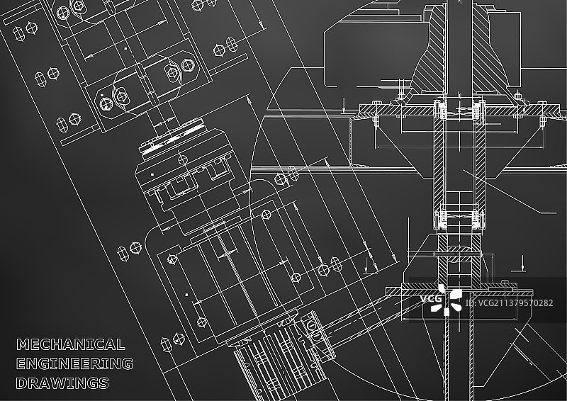 机械工程蓝图图片素材