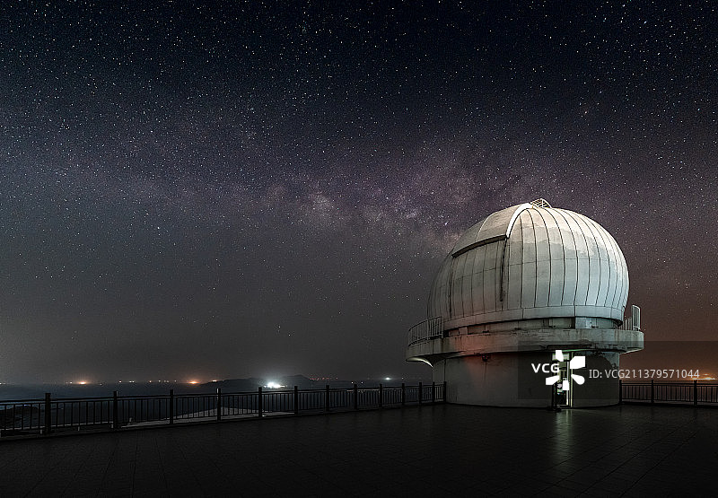 深圳市大鹏新区天文台星空图片素材