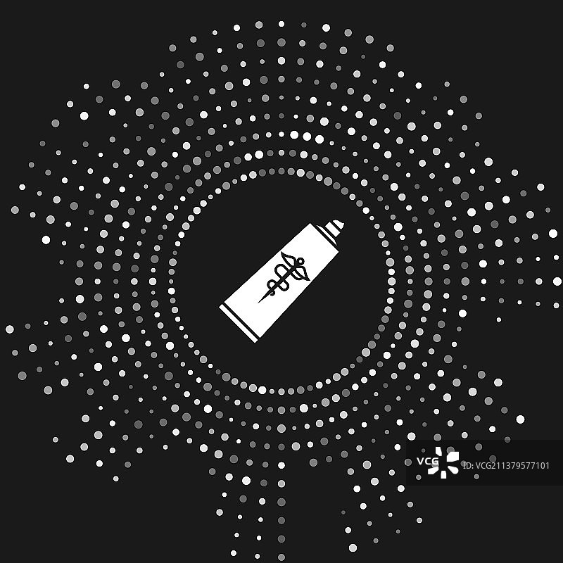 白色药膏霜管药用图标图片素材