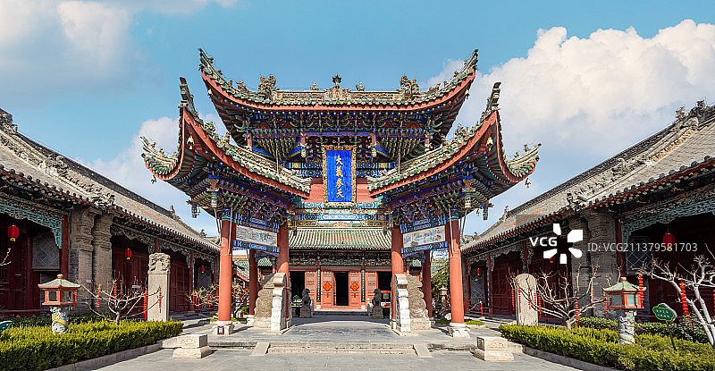 中国河南开封山陕甘会馆风光图片素材