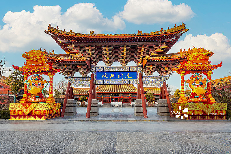 中国河南开封清明上河园风光图片素材