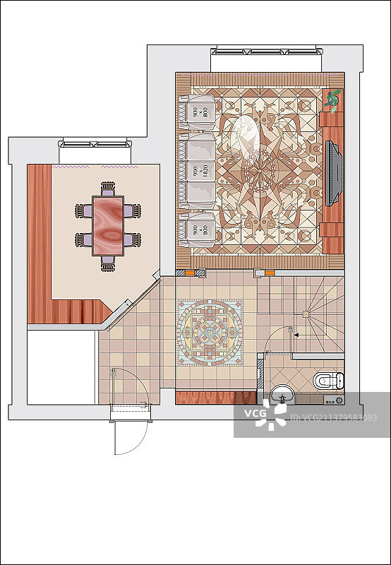 室内墙壁布局图片素材
