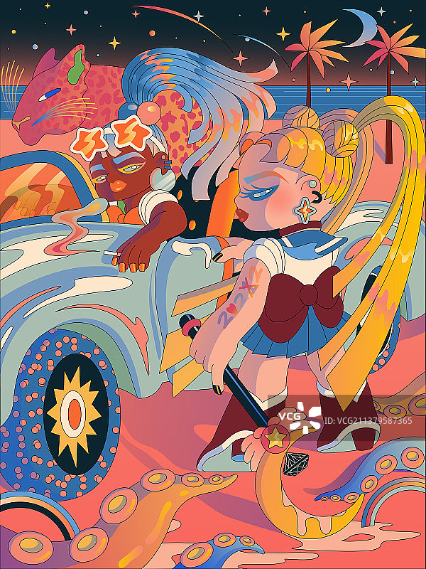 美少女战士之夜图片素材