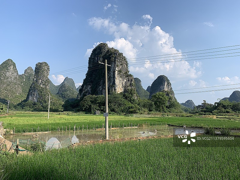 桂林山水乡村振兴图片素材