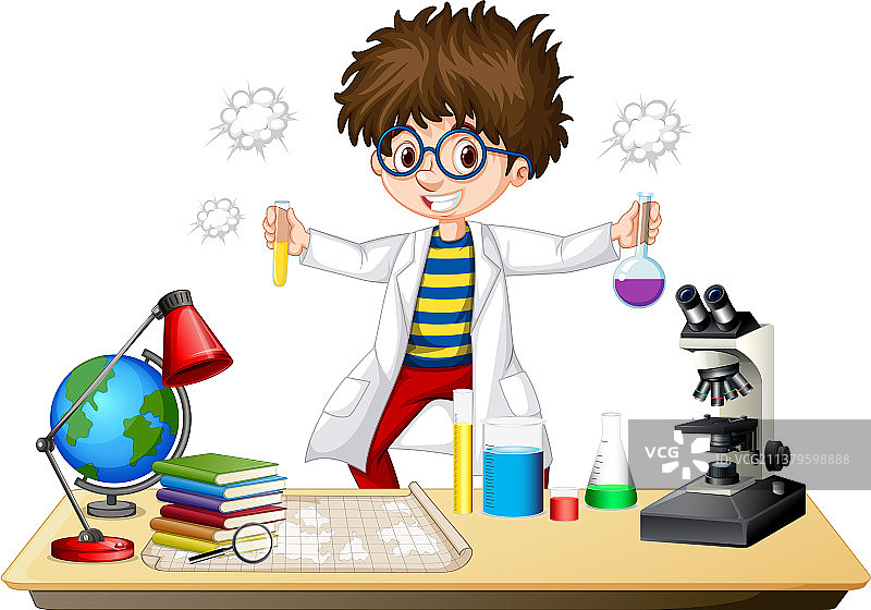 科学家在科学实验室做实验图片素材