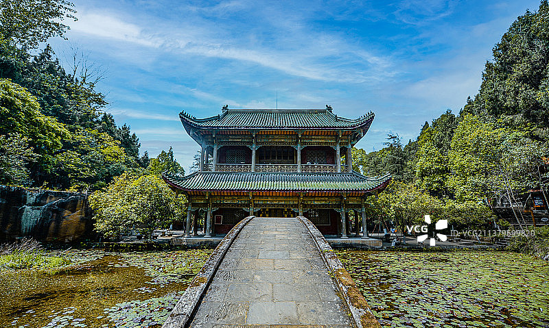 四川阆中古建筑状元洞图片素材