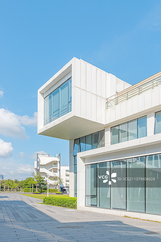 深圳前海深港青年梦工场建筑外立面风光图片素材