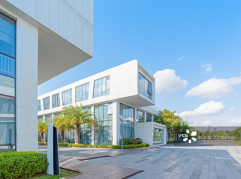 深圳前海深港青年梦工场建筑外立面风光图片素材