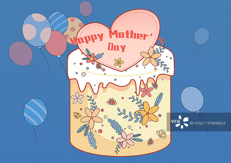 矢量插画母亲节-8图片素材