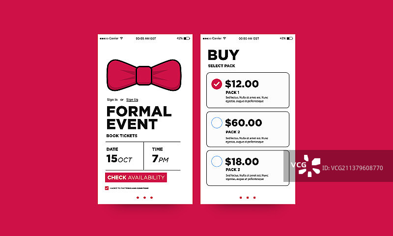 带有领结的正式活动图片素材