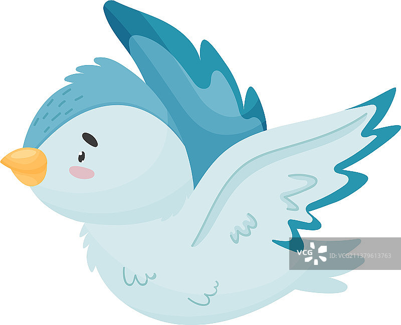 卡通鸟在飞行图片素材