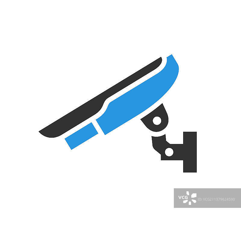 灰蓝色视频监控摄像头图片素材