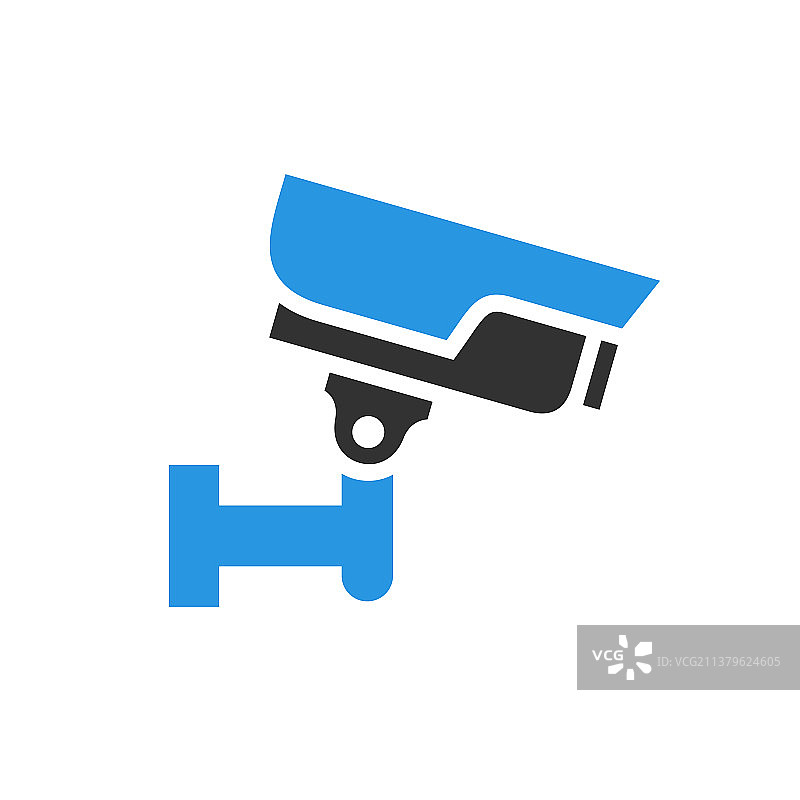 灰蓝色视频监控摄像头图片素材