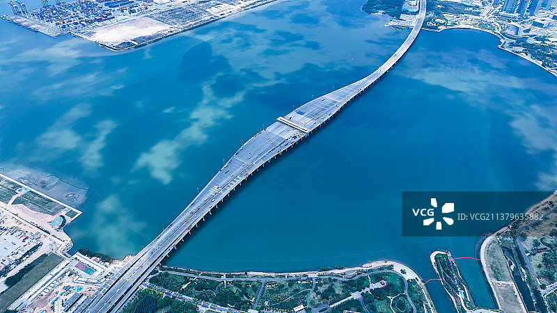 广深沿江高速前海段即将拆除下沉图片素材