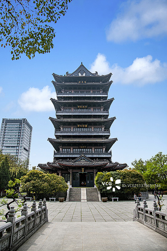 安徽合肥市包公园清风阁图片素材