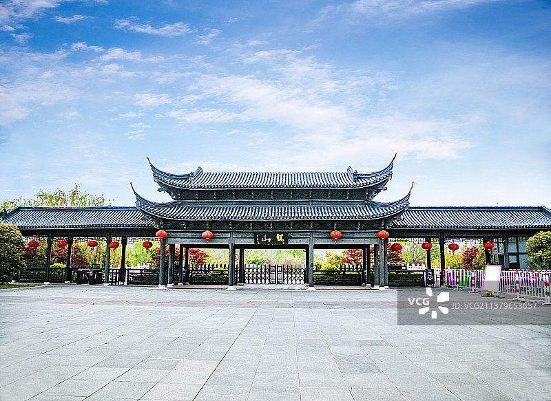 镇江焦山公园大门图片素材