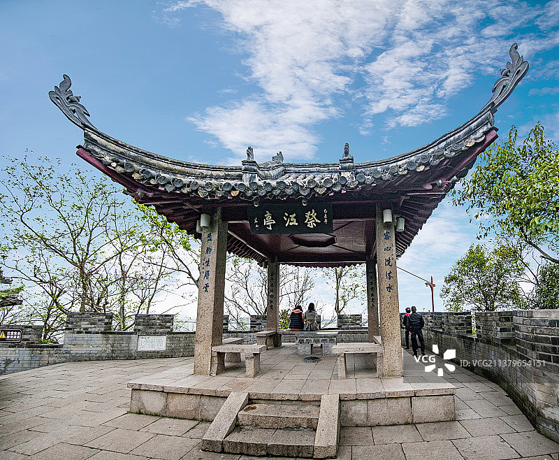 镇江北固山公园祭江亭图片素材