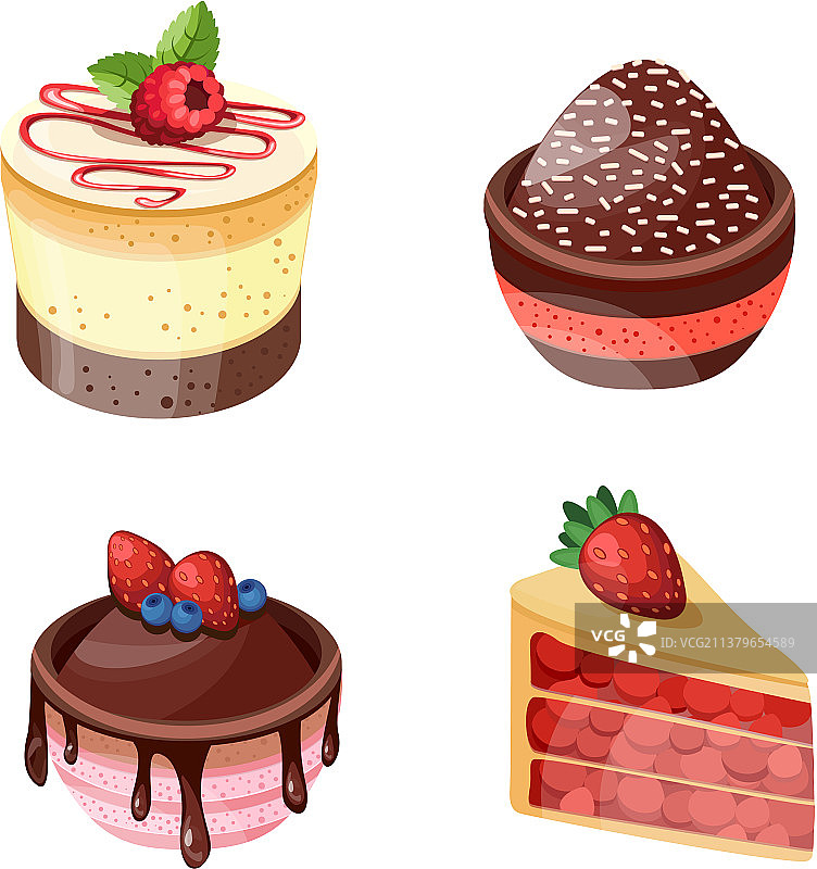 森林水果甜点集合图片素材