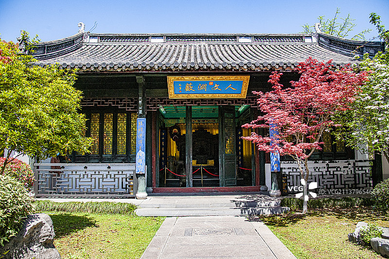 江苏镇江金山公园金山文化博览园文宗阁图片素材