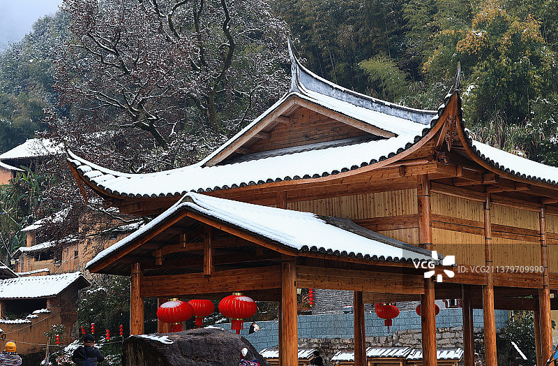 古建筑局部香火气息农村生活图片素材