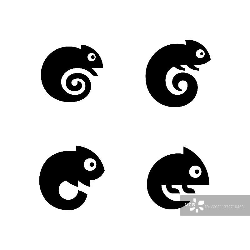 变色龙Logo图片素材