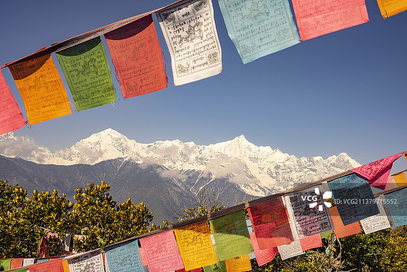 中国梅里雪山图片素材