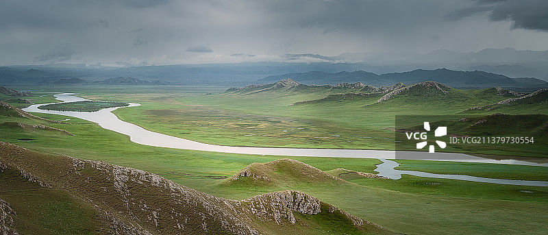 新疆巴音布鲁克开都河图片素材