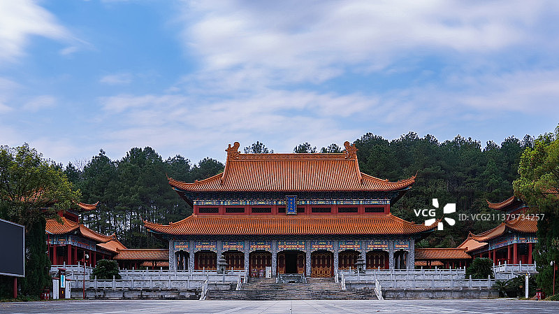 湖南5A级旅游景区炎帝陵神农大殿图片素材