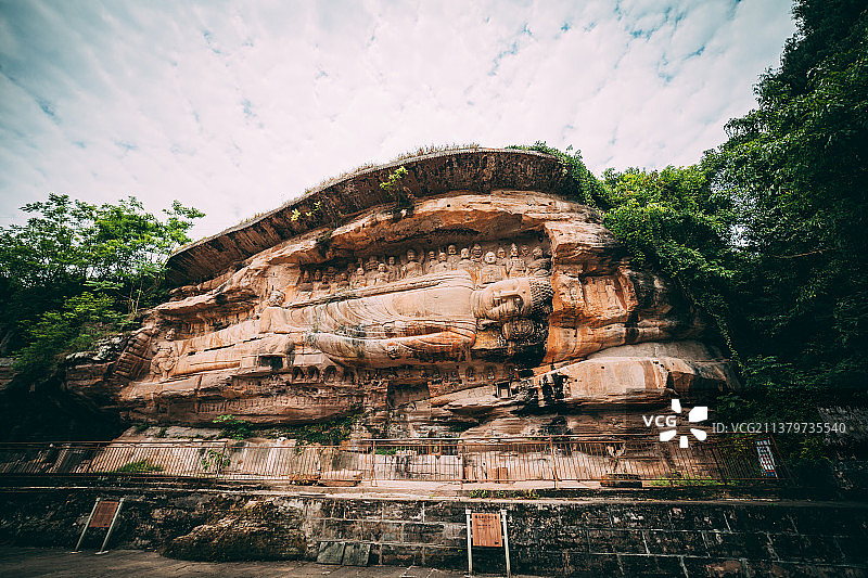 卧佛院左侧卧佛图片素材