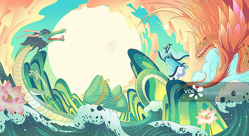 国潮风端午节图片素材