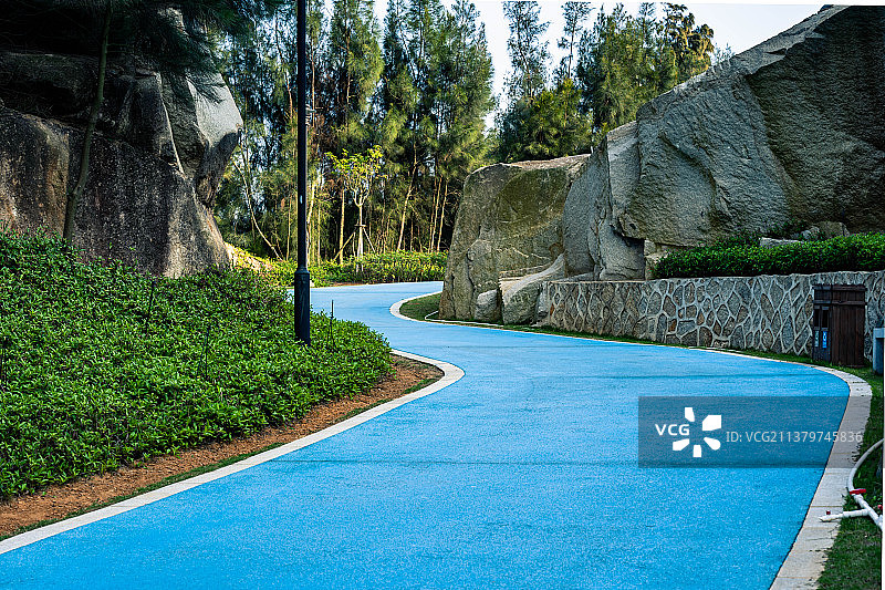 平潭鸣凤山公园跑道图片素材