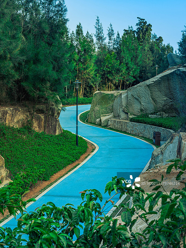 鸣凤山公园跑道图片素材