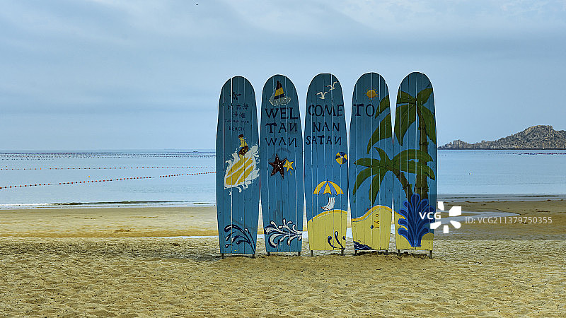 夏日沙滩度假村图片素材