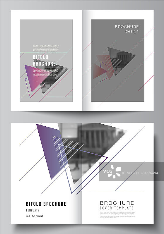 现代A4封面布局图片素材