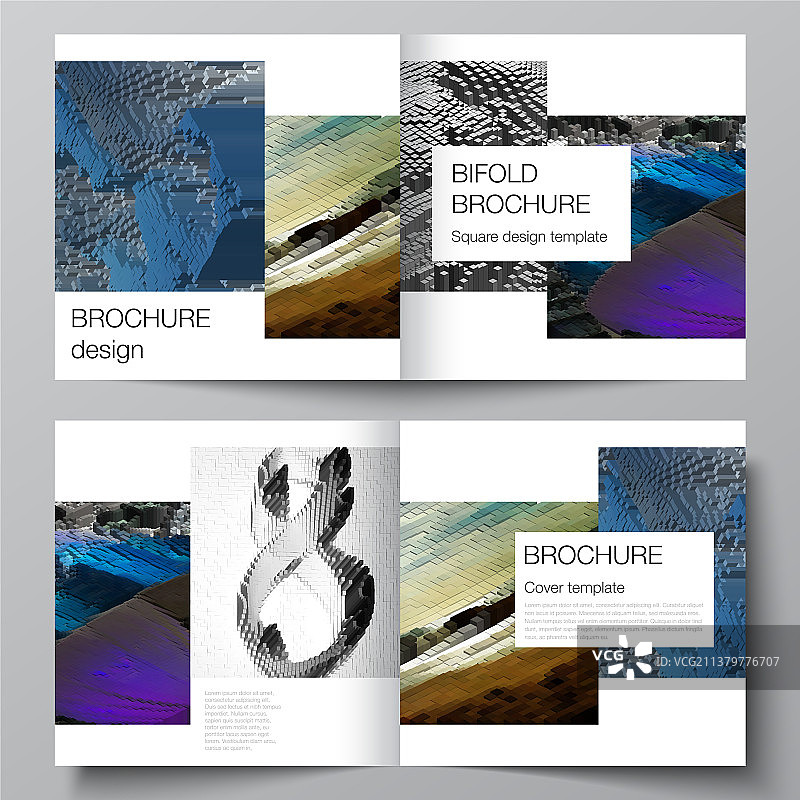 布局二为方形覆盖模板图片素材