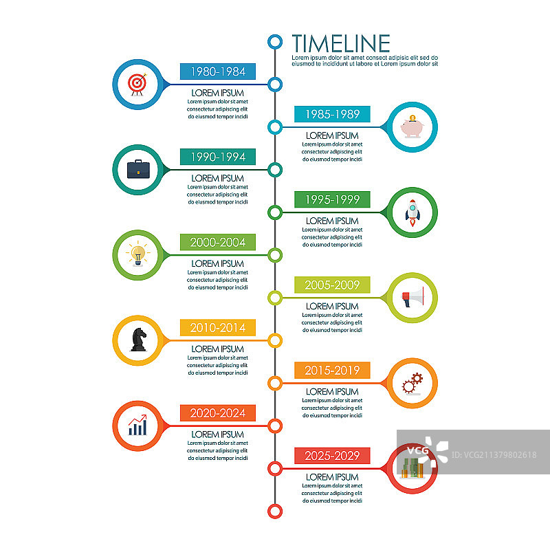 时间线图表信息图图片素材