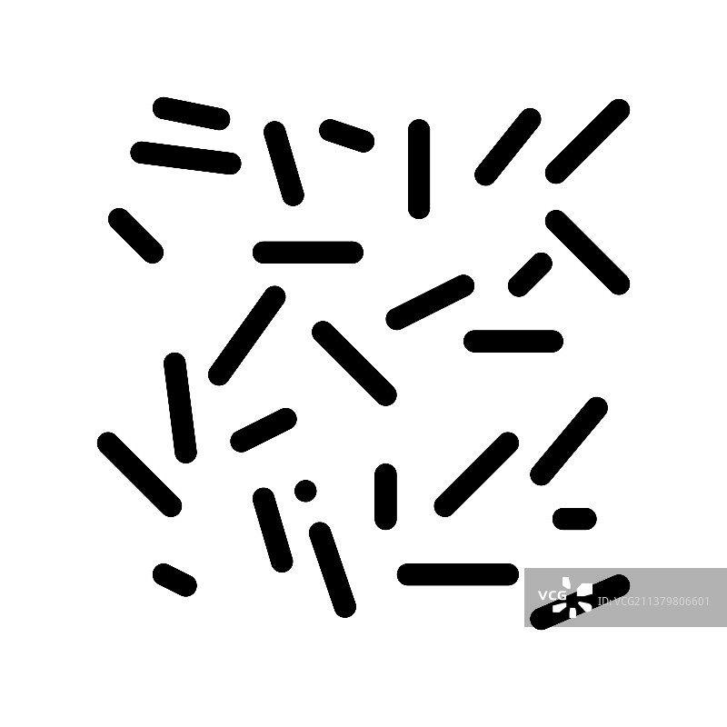 不健康的芽孢杆菌细线图标图片素材