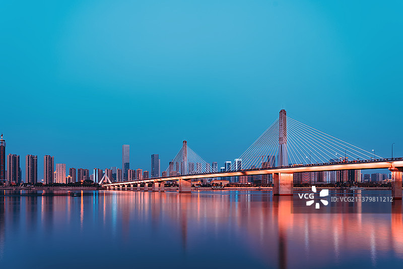 长沙银盆岭大桥长爆图片素材