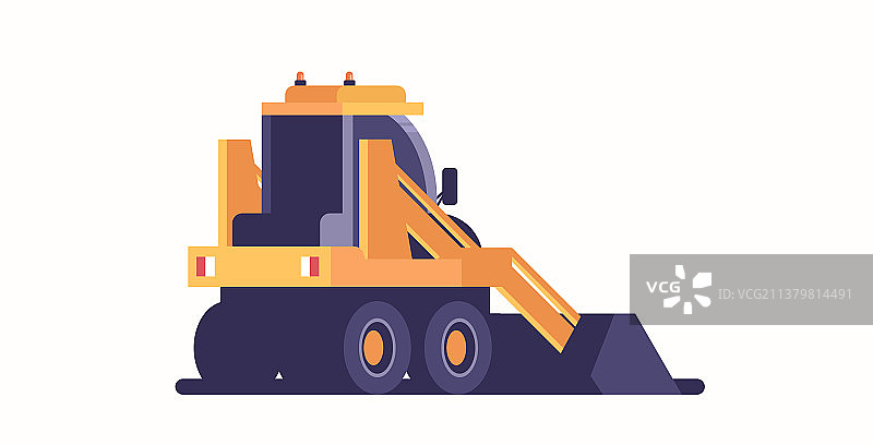 专业清洁铲雪车拖拉机图标图片素材