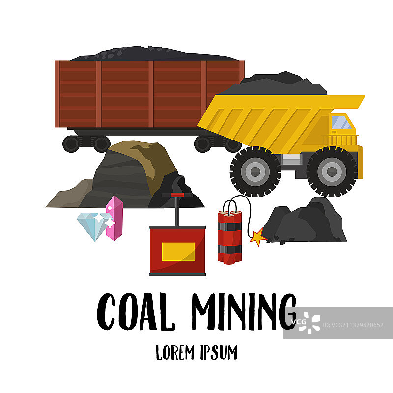 煤炭开采工业与运输图片素材