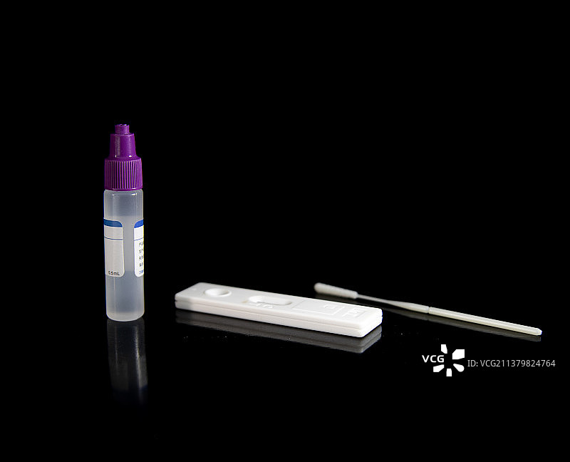 新型冠症状病毒 抗原检测试剂盒检测图片素材