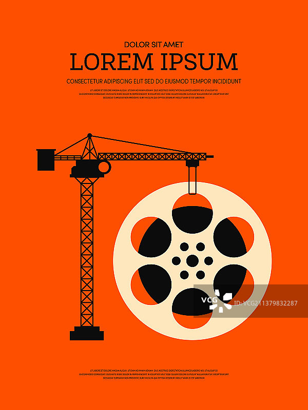 复古电影海报背景图片素材