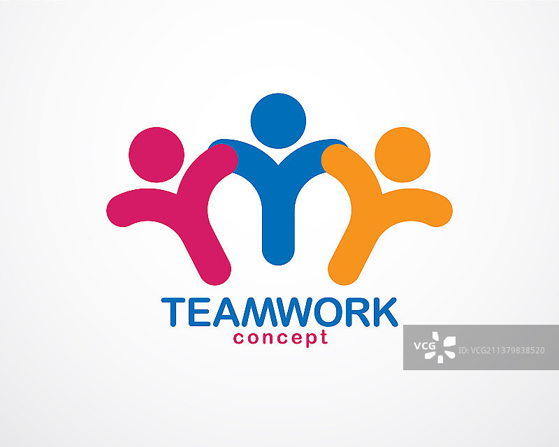 团队合作：商务人士的团结与合作图片素材